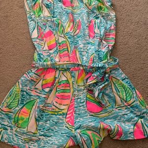 SOLD Lilly Pulitzer NWOT Romper Ya gotta regatta